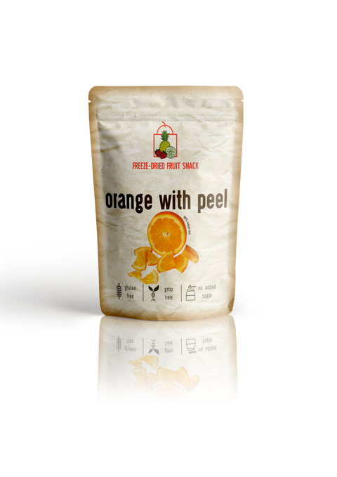 Freeze Dried Orange with Peel Snack