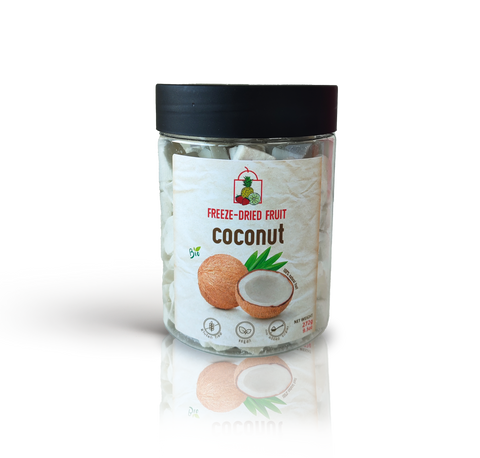 Snack à la noix de coco biologique lyophilisée