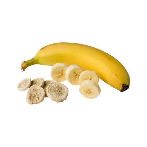 Snack à la banane lyophilisée