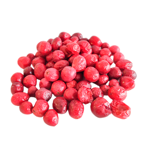 Lanche de cranberry inteiro liofilizado
