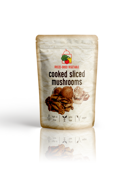 Freeze Dried Sliced Mushrooms (Cooked)