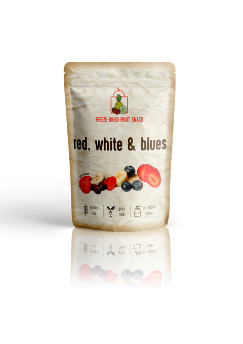 Pochette à goûter lyophilisée "Rouge, blanc et bleu"