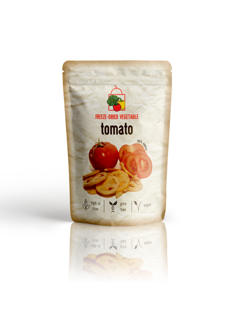 Fatias de tomate liofilizado