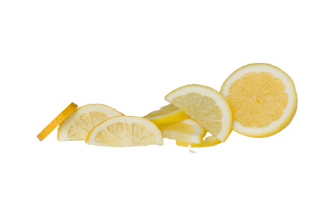 Tranches de citron lyophilisées avec zeste